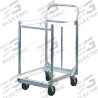 NEW AGE Sheet Pan Dolly: 900 lb Max Load Capacity, 44 1/2 in Overall Ht, 21 in Overall Wd, Aluminum (MPN 1194). Key specifications — Product Type: Sheet Pan Dolly; Caster Type: (4) Swivel; Brand: NEW AGE; Material: Aluminum; NSF Certified: Yes.