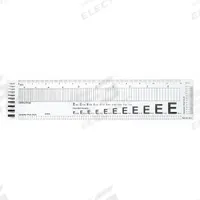 WESTCOTT Ruler: GA-96, Graphic Arts Ruler, 12 in, 0.02 in Thick, 1/16 in, Black, Flex, Matte, SAE. Key specifications — attr939978: 1/16 in; attr934745: WESTCOTT; attr939993: Decimal; attr986193: Printed.