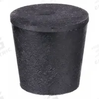 Stopper: SBR Rubber, 6 Stopper Size, 26 mm Bottom Dia, 32 mm Top Dia, 25 mm Overall Ht, Black (MPN 6-004). Key specifications — Standards: ASTM D2000; Brand: APPROVED VENDOR; Color: Black; Stopper Size: 6; Material: SBR Rubber.