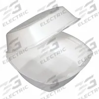 PACTIV Disposable Carry-Out Food Container: White, Hinged Lid Container Container, Foam, 500 PK (MPN YTH100800000). Key specifications — attr553565: Foam; attr553567: Yes; attr553572: Square; attr553556: PACTIV.