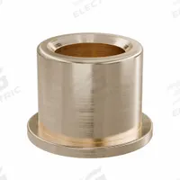 Flanged Sleeve Bearing: Bronze, SAE 841, 3/8 in Bore, 9/16 in OD, 1/2 in Lg, -35°F to 300°F, 10 PK (MPN FF320-01B). Key specifications — System of Measurement: Inch; Material Grade: SAE 841; Flange Type: Flanged; Brand: OILITE.