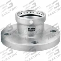 VIEGA MEGAPRESS Crimp Adapter Fitting: 3 in Pipe Size, Press-fit, FKM, 200 psi Max Op Pressure (MPN 95725). Key specifications — Brand: VIEGA MEGAPRESS.