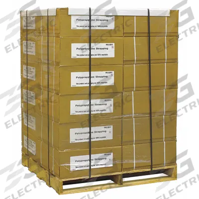 APPROVED VENDOR Plastic Strapping: 1/2 in Strapping Wd, 0.028 in Thick, 500 lb Break Strength - Machine-Grade Polypropylene Strapping