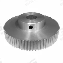 DAYTON Timing Pulley: Modified Curvilinear, Fixed, For GT Timing Belt Section, For 9 mm Belt Wd (MPN 120-2P09M6A10). Key specifications — Brand: DAYTON; Finish: Clear Anodized; For Belt Series: Powerhouse®.