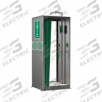 HAWS Enclosed Walk-Through Shower with Eye/Face Wash: Floor Mnt, No Bowl, Stainless Steel Pipe (MPN 8606SS). Key specifications — Brand: HAWS.