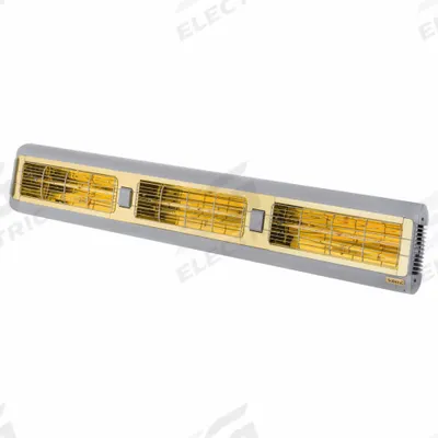 SOLAIRA Electric Infrared Heater: 6,000 W Watt Output, 277V AC, 1 Phase, Hardwired - Indoor/Outdoor Suspended Infrared Radiant Electric Wall Heaters