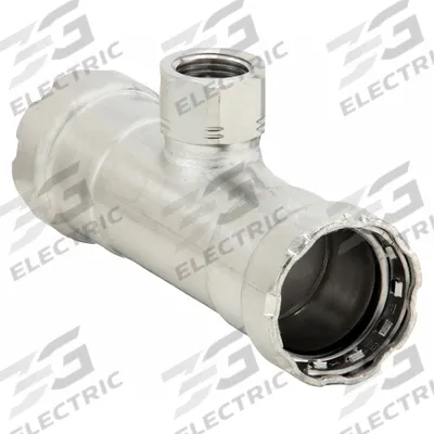 VIEGA MEGAPRESS Crimp Tee Fitting: 1 in Pipe x 1 in Pipe x 1/2 in Pipe Size - Potable Water Stainless Steel Press Fittings