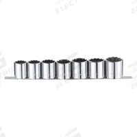 WESTWARD Socket Set: 1/2 in Drive, 7 Piece, 12-Point, SAE, 1 3/8 in to 1 in (MPN 53PN62). Key specifications — attr1224269: 1/2 in; attr1204685: Tether Ready; attr1204650: 1-3/8 in to 1 in; attr1204673: Socket Bits Not Included; attr1204688: WESTWARD; attr1206170: Standard Sockets.