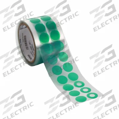 CAPLUGS Film Tape: 1 in Wd, 72 yd Lg, Ring, 1/2 in Dia, 2 mil Thick, Polyester Film - High-Temperature Film Masking Tape Rings