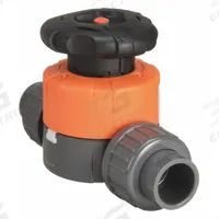 GEORG FISCHER Diaphragm Valve: 1 in, PVC, 2-Way, Socket x Socket, 150 psi Max Pressure (CWP), EPDM (MPN 161514634). Key specifications — Diaphragm Material: EPDM; Special Features: Position Indicator; Brand: GEORG FISCHER.