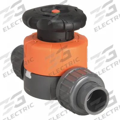 GEORG FISCHER Diaphragm Valve: 1 in, PVC, 2-Way, Socket x Socket, 150 psi Max Pressure (CWP) - PVC Diaphragm Valves for Chemicals