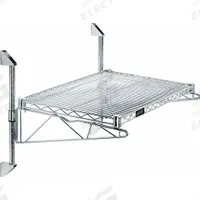 APPROVED VENDOR Wire Wall Shelf: 48 in x 14 in, 1 Shelves, 800 lb Load Capacity per Shelf, Post (MPN GACB14-14-1448S). Key specifications — Mounting Mechanism: Post; Material: Stainless Steel; Finish: Satin; Color: Silver; Brand: APPROVED VENDOR.