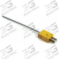 DAYTON Thermocouple Probe: -325°F to 2,280°F /-200°C to 1,250°C, Type K, Rounded Tip, 6 in Probe Lg (MPN 36GL16). Key specifications — attr1275752: 20 AWG; attr1275757: 6 in; attr1275763: ±1.1 % Below 293 °C, ±0.4 % Otherwise; attr1275765: 36GL16; attr1275769: DAYTON; attr1434700: Hose Clamp.