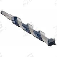 BOSCH Hybrid Drill Bit: 1 1/8 in Drill Bit Size, 13 in Overall Lg, Hex Shank, 7/16 in Shank Hex Size (MPN NKMT18). Key specifications — attr255259: Hybrid Ship and Spur Auger; attr255260: Carbon Steel; attr255261: PTFE; attr277197: BOSCH.