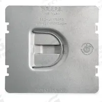 RACO Electrical Box Cover: 2 Gangs, Raised, 3/4 in Raised Ht, For Rectangular Box Shape, Steel (MPN 702FD). Key specifications — Brand: RACO; For Box Shape: Rectangular; Material: Steel; Cover Design: Raised.