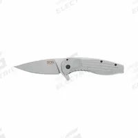 SOG Folding Utility Knife: 3 1/2 in Blade Lg, 4 1/2 in Closed Lg, 8 in Overall Lg, Stainless Steel (MPN 14-41-02-42). Key specifications — attr307537: Stainless Steel; attr307538: Yes; attr324882: SOG.