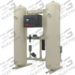 INGERSOLL RAND Compressed Air Dryer: 2 in NPT, 300 cfm, 150 psi Max Op Pressure, 3 psi Pressure Drop (MPN HLA3001H00AA). Key specifications — attr110204: 115V; attr110148: INGERSOLL RAND.