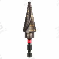 MILWAUKEE Step Drill Bit: 3/16" to 7/8", TiAlN-Coated HSS, Impact Rated, Quick-Change Hex Shank (MPN 48-89-9244). Key specifications — attr1234936: Impact Rated.