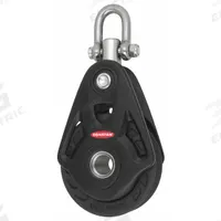APPROVED VENDOR Pulley Block: Swivel, Pulling, 7,150 lb Working Load Limit, Fibrous Rope, Shackle (MPN RF104100). Key specifications — Product Type: Pulley Block; Brand: APPROVED VENDOR; Compatible Rope Type: Fibrous Rope; Pulley Type: Swivel; Attachment Type: Shackle; Operation: Pulling; Bearing Type: Sleeve; Finish: Anodized.