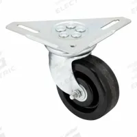 APPROVED VENDOR Plate Caster: Swivel, Phenolic, 4 in Wheel Dia, 1 1/2 in Wheel Wd, Triangle, Roller (MPN TS4 100 RP14 T19). Key specifications — Wheel/Tread Color: Black; Brand: APPROVED VENDOR; Roll Up: Swivel.