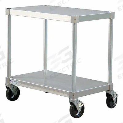 NEW AGE INDUSTRIAL Fixed Height Work Table: Fixed Ht, Aluminum - Aluminum-Top Mobile Worktables