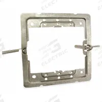 RACO Box Support: Steel, Silver, 0.06 in Overall Dp, 4.88 in Overall Wd, 2 in Overall Lg (MPN 206RAC). Key specifications — Brand: RACO; Accessory Type: Mounting Bracket; Color: Silver; Material: Steel.