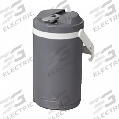 IGLOO Beverage Jug: 1 gal Capacity, Gray, Plastic, 12 3/8 in Overall Ht, 7 1/4 in Overall Dia - Insulated Plastic Jugs