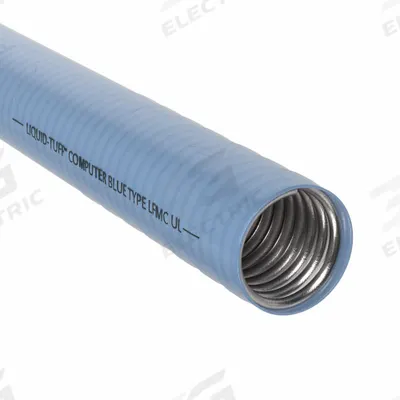 AFC Liquid-Tight Flex Metal Conduit: 2 in Trade Size, Blue, 50 ft Nominal Lg - Communication & Data Liquid-Tight Flexible Metal Conduit