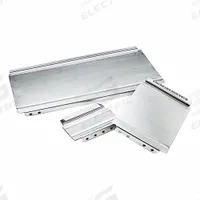 LISTA Aluminum Drawer Divider, 12 PK: 3 in Overall Ht, For 100 mm_125 mm Drawer Ht, Gray (MPN D100-12S/12PC). Key specifications — Color: Gray; Product Type: Drawer Divider; Brand: LISTA; Manufacturer Part Number: D100-12S/12PC.