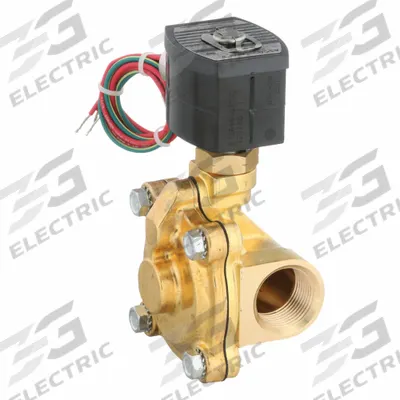 REDHAT Solenoid Valve: 2-Way, Normally Open, 1 in Pipe Size, 120V AC - 2-Way/2-Position, Normally Open Solenoid Valves