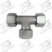 BRENNAN INDUSTRIES Compression Tee Fitting: M36x2.0 x M36x2.0 x M36x2.0 Thread Size, Steel, Rigid (MPN D2603-S25-S25-S25). Key specifications — Brand: BRENNAN INDUSTRIES; Series: D2603-EQUAL.