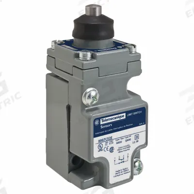 TELEMECANIQUE SENSORS Plug-In Limit Switch: Plunger Actuator, Metallic, Plunger - Top-Mount Plunger Limit Switches