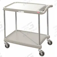 Laboratory Utility Cart: 34 3/8 in Overall Lg, 23 1/2 in Overall Wd, 35 1/2 in Overall Ht, Polymer (MPN GRMY2030-24G). Key specifications — Brand: INSTOCK; Product Type: Lab Cart; Includes: (2) Shelves; Cart Material: Polymer.