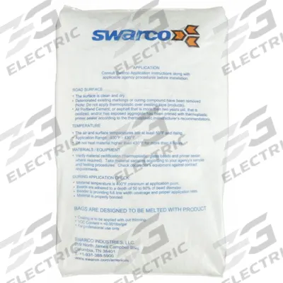 RAE Granular Thermoplastic Extrude Pavement Marking: White, 23 in Lg - Thermoplastic Marking Compounds