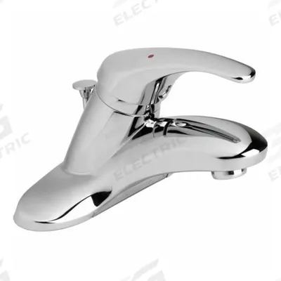 Symmons Lavatory Faucet: Symmetrix, Metal, Polished Chrome Finish, 0.35 gpm Flow Rate - Centerset Handle Bathroom Faucets