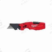 MILWAUKEE Folding Utility Knife Kit: 4.6 in, Steel, Metal, 1 Blades Included, Includes Pocket Clip (MPN 48-22-1505, 48-22-1505). Key specifications — attr307787: 4.6 in; attr307793: Yes; attr307788: Steel; attr307789: Metal; attr324890: MILWAUKEE.