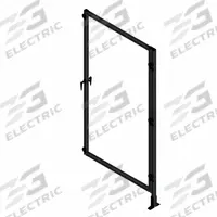T-Slot Framing System Door: Add-On, Black, Left Swing, 72 in H x 37 1/2 in W x 5 1/2 in D, Solid (MPN 48268). Key specifications — Finish: Anodized; Brand: FAZTEK; Panel Color: Clear; Panel Type: Solid; Color: Black; Material: Polycarbonate; Assembly: Unassembled; Manufacturer Part Number: 48268.