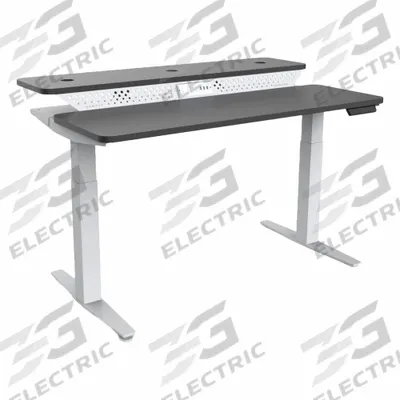 VERSADESK Electric Sit-Stand Desk: Black, Wood, 48 in Overall Wd, 30 in Overall Dp - Electric Adjustable-Height Desks