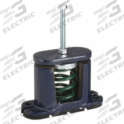 MASON Floor-Mount Vibration Isolator: Spring, 400 lb Capacity, 4 1/2 in Ht, 2 1/8 in Wd - Spring-Style Floor-Mount Vibration Isolators
