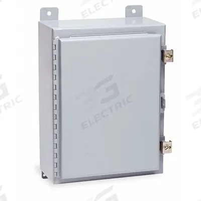 WIEGMANN Enclosure: Steel, 20 in x 20 in x 8 in, NEMA 12/13, Solid Cover - Steel Dust-Tight Enclosures