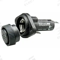 MERSEN Panel Mount Fuse Holder: For Fuse Size 13/32 in x 1 1/2 in, 1 Pole, 30 A Max, 600 V AC (MPN GPM-B). Key specifications — Fuse Holder Termination Type: 1/4 in Quick Connect; Fuse Holder Cap Style: Bayonet Knob; Brand: MERSEN.
