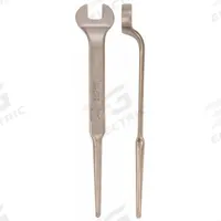 AMPCO Spud Wrench: Aluminum Bronze, Natural, 7/8 in Head Size, 1 1/4 in Offset, 13/16 in Head Thick (MPN W-220). Key specifications — attr309910: Natural; attr309909: Aluminum Bronze; attr324944: AMPCO.