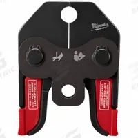 MILWAUKEE Press Jaw: 3/8 in Pipe, PEX, For ASTM F1807/F2159, Sub-Compact Tool Types (MPN 49-16-2630C). Key specifications — attr518773: Jaws; attr518762: PEX; attr518771: Steel; attr518761: ASTM F1807/F2159; attr518760: MILWAUKEE.