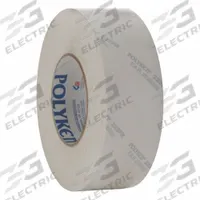 POLYKEN Duct Tape: Medium Duty, White, 2 in Wd, 60 1/8 yd Lg, 12 mil Thick, 225FR, Rubber. Key specifications — attr1244200: Polyethylene Coated Cloth; attr1244159: 225FR.