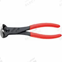 KNIPEX End Cutting Nippers: 7 1/16 in Overall Lg, For 0.16 in Max Wire Thick, Steel, Plastic (MPN 68 01 180). Key specifications — attr308479: Plastic; attr308478: Steel; attr324866: KNIPEX.