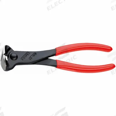 KNIPEX End Cutting Nippers: 7 1/16 in Overall Lg, For 0.16 in Max Wire Thick, Steel - General Purpose Nippers