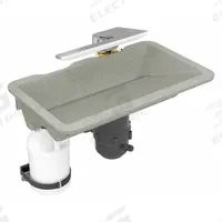 BRADLEY Bathroom Sink Kit: Mojave, Evervo®, 24 in Overall Lg, 14 1/2 in Overall Wd, Sensor, Washbar (MPN WB2-WB-ER1-0054). Key specifications — Includes: Drain Cap; Brand: BRADLEY; Color: Mojave; Sink Material: Evervo®.