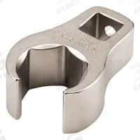 TEKTON Crowfoot Wrench: Steel, Satin Nickel, 3/8 in Drive Size, 11/16 in Head Size, 6 Points, SAE (MPN WCF15217). Key specifications — attr309661: Steel; attr309662: Satin Nickel; attr324934: TEKTON.