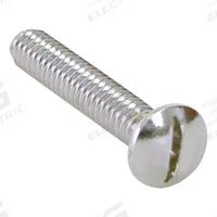APPROVED VENDOR Screw for Face Plate: Brass, Chrome-Plated, 100 PK (MPN 35267). Key specifications — Color: Silver; Material: Brass.