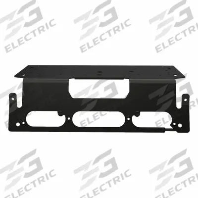 ECCO Third Brake Light Mount: Mounting Bracket, Black, Aluminum, 14 3/8 in Lg - Vehicle Light Mounts & Brackets
